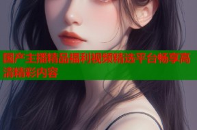 国产主播精品福利视频精选平台畅享高清精彩内容