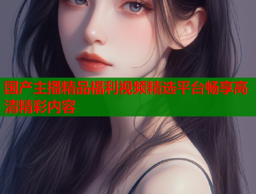 国产主播精品福利视频精选平台畅享高清精彩内容  第1张
